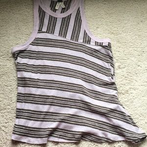Free People pink & green tank top
